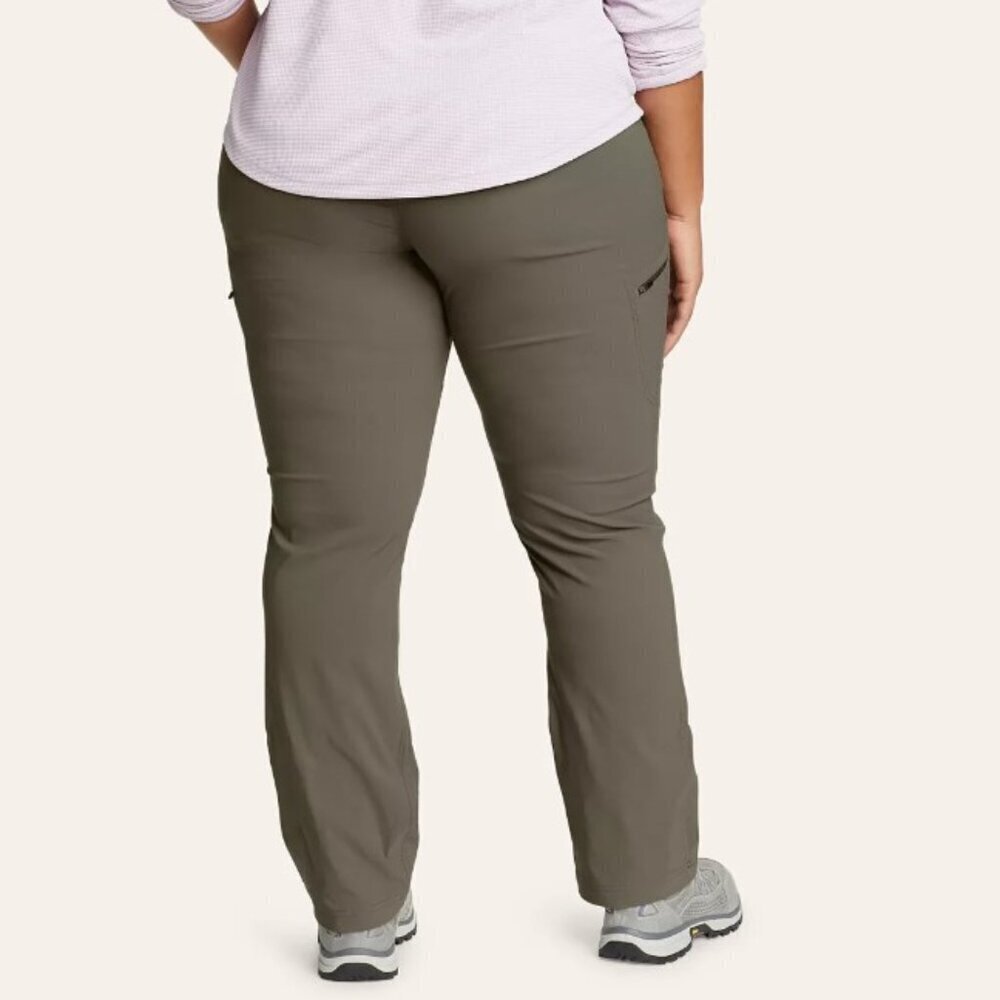 Eddie Bauer - 22 W, Women's Guide Pro Pants, Nylon Outdoor Hiking in Slate Green - Picture 12 of 16